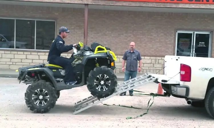 Loading the ATV