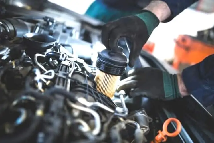 ATV engine air filter